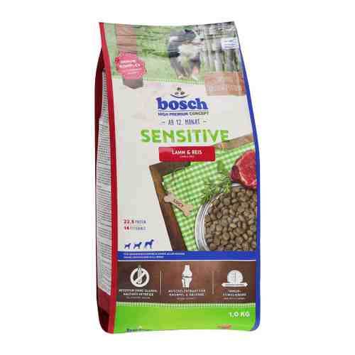 Корм сухой Bosch Sensitive с ягнёнком и рисом для собак 1 кг арт. 3427261