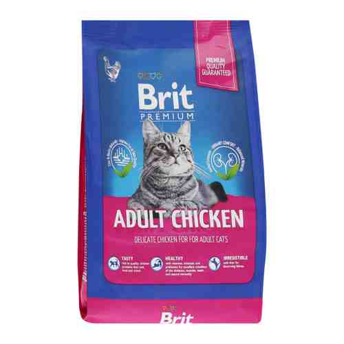 Корм сухой Brit Premium Cat Adult Chicken для взрослых кошек с курицей 400 г арт. 3516737