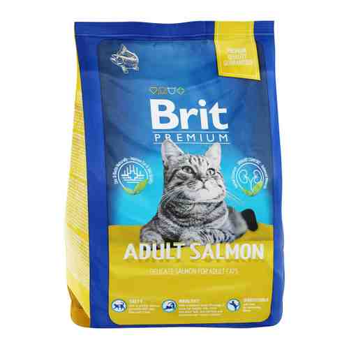 Корм сухой Brit Premium Cat Adult Salmon для взрослых кошек с лососем 800 г арт. 3516726