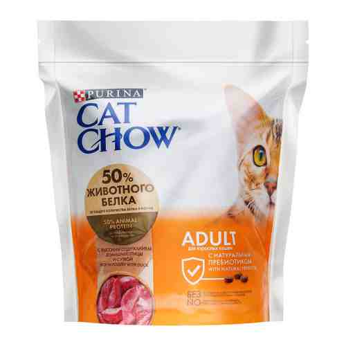 Корм сухой Cat Chow с уткой для взрослых кошек 400 г арт. 3383628