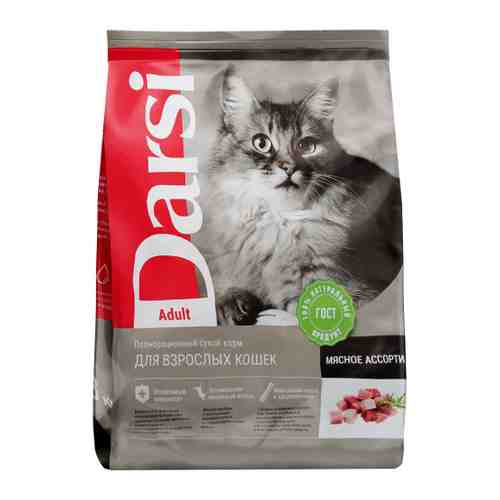Корм сухой Darsi Adult Мясное ассорти для кошек 1.8 кг арт. 3483861