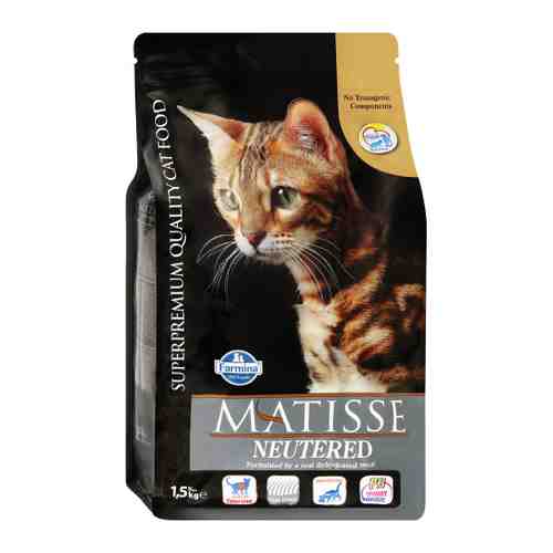 Корм сухой Farmina Matisse для стерилизованных кошек и кастрированных котов 1.5 кг арт. 3420781