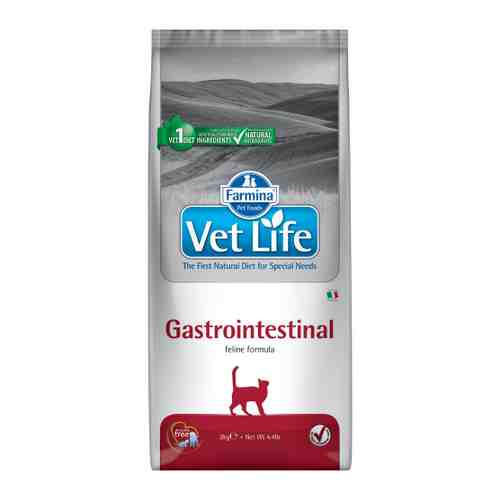 Корм сухой Farmina Vet Life Gastro-Intestinal при желудочно-кишечных заболеваниях для кошек 2 кг арт. 3420760