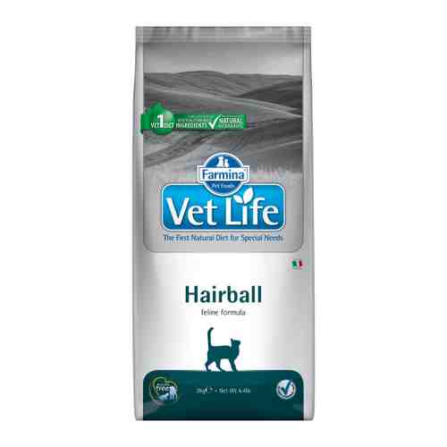 Корм сухой Farmina Vet Life Hairball для кошек 2 кг арт. 3420765