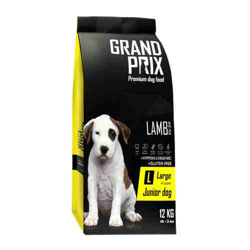 Корм сухой Grand Prix Large Junior с ягненком для щенков собак крупных пород 12 кг арт. 3386832