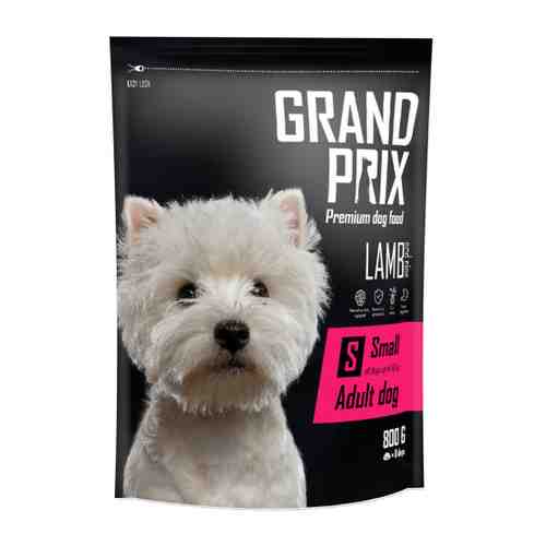Корм сухой Grand Prix Small Adult с ягненком для взрослых собак мелких и миниатюрных пород 800 г арт. 3386813