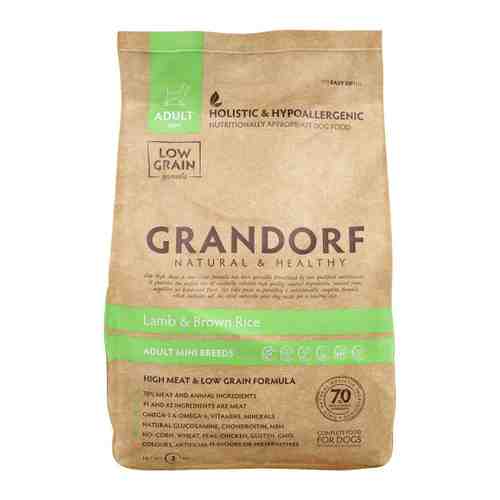 Корм сухой Grandorf с ягненком и рисом для взрослых собак мелких пород 3 кг арт. 3394133