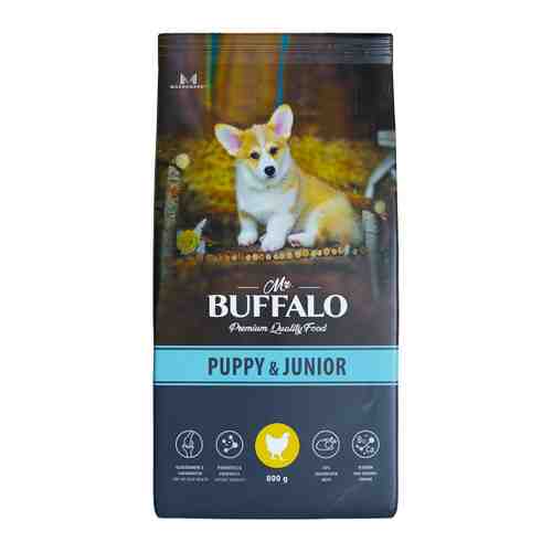 Корм сухой Mr.Buffalo Puppy & Junior курица для щенков и юниоров 800 г арт. 3520097