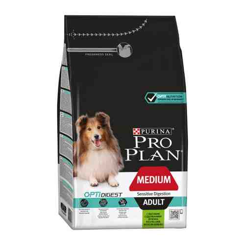 Корм сухой Pro Plan ЧП с ягненком для взрослых собак средних пород 1.5 кг арт. 3332464