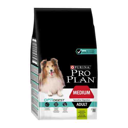 Корм сухой Pro Plan с ягненком для взрослых собак средних пород 7 кг арт. 3332486