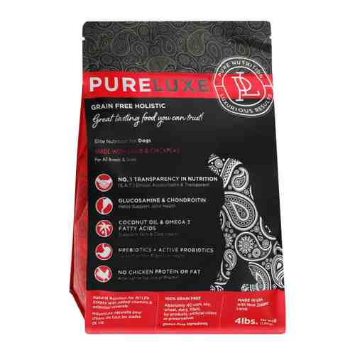 Корм сухой PureLuxe с ягненком и нутом для взрослых собак 1.81 кг арт. 3417459