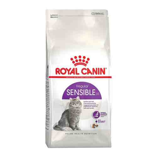 Корм сухой Royal Canin Sensible 33 при чувствительной пищеварительной системе для кошек в возрасте с 1 до 7 лет 2 кг арт. 3375615