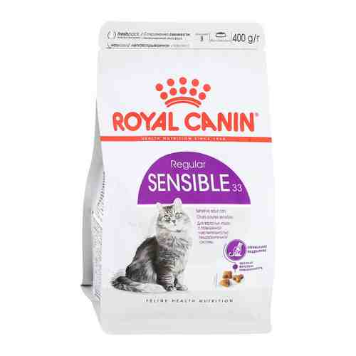 Корм сухой Royal Canin Sensible 33 при повышенной чувствительности пищеварительной системы для взрослых кошек 400 г арт. 3315873