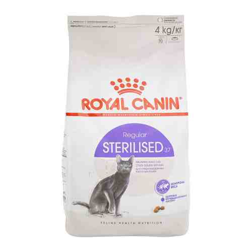 Корм сухой Royal Canin Sterilised 37 для стерилизованных взрослых кошек от 1 года 4 кг арт. 3316355