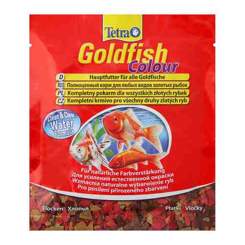 Корм Tetra Goldfish Colour хлопья для улучшения окраса золотых рыб 12 г арт. 3390525