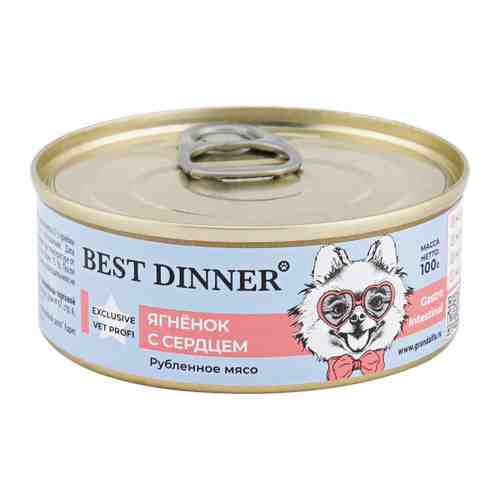 Корм влажный Best Dinner Exclusive Gastro Intestinal Ягненок с сердцем для собак 100 г арт. 3436872