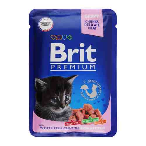 Корм влажный Brit Premium белая рыба в соусе для котят 85 г арт. 3519818