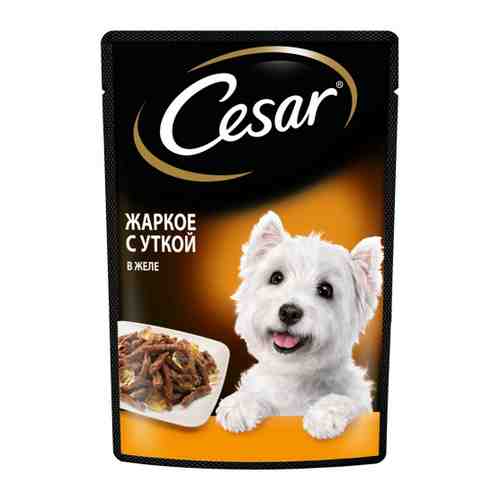 Корм влажный Cesar в желе с жарким из утки для взрослых собак 85 г арт. 3406045