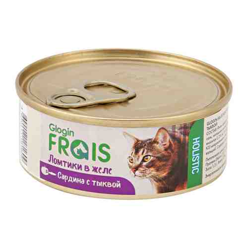 Корм влажный Frais Holistic cat сардины с тыквой в желе для кошек 100 г арт. 3435011