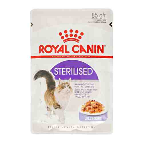 Корм влажный Royal Canin Sterilised желе для стерилизованных кошек 85 г арт. 3439853