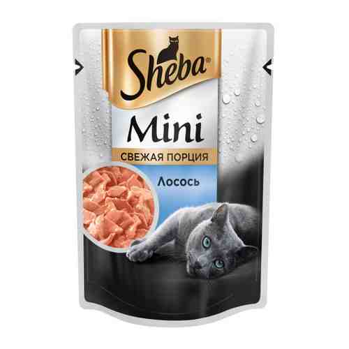 Корм влажный Sheba Mini Свежая порция с лососем для кошек 50 г арт. 3332984