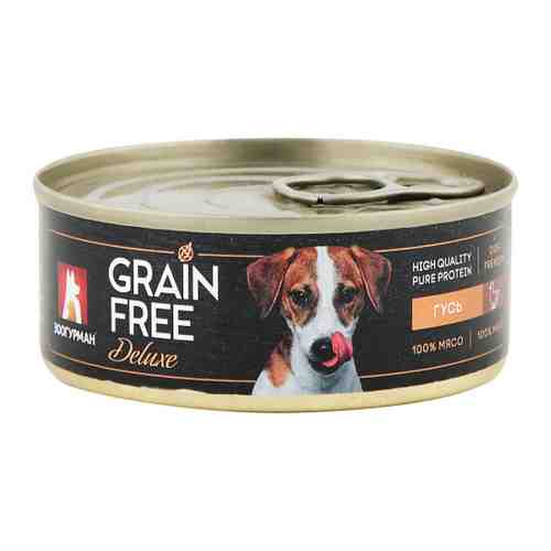 Корм влажный Зоогурман Grain Free с гусем для собак 100 г арт. 3390891