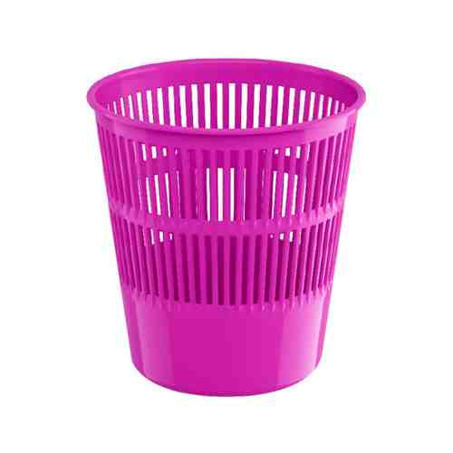 Корзина для бумаг ErichKrause Neon Solid пластиковая розовый (9 литров) арт. 3509241