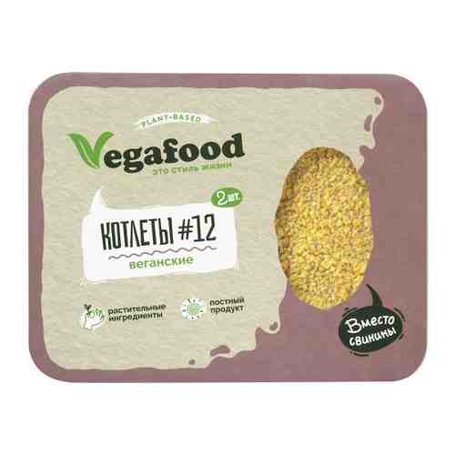 Котлеты Окраина Vegafood #12 веганская замороженная 200 г арт. 3438964