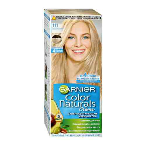 Краска для волос Garnier Color Naturals оттенок 111 Супер осветляющий платиновый блонд арт. 3038651