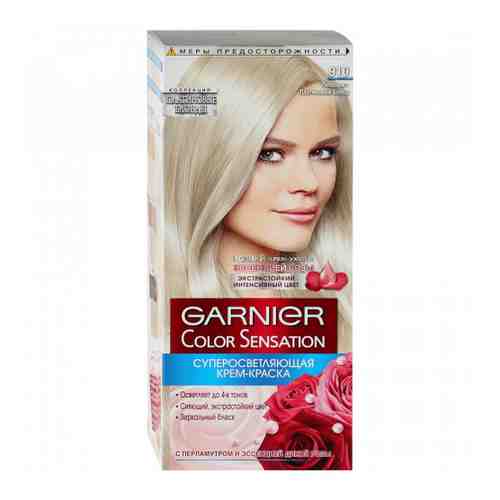 Краска для волос Garnier Color Sensation оттенок 910 Пепельно-платиновый блонд арт. 3352348