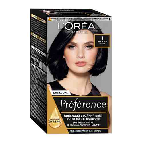 Краска для волос L'Oreal Paris Recital Preference оттенок 1.0 Неаполь черный арт. 3060436