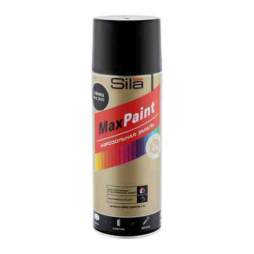 Краска Sila Home Max Paint RAL9005 аэрозольная универсальная черная глянцевая 520 мл арт. 3502716