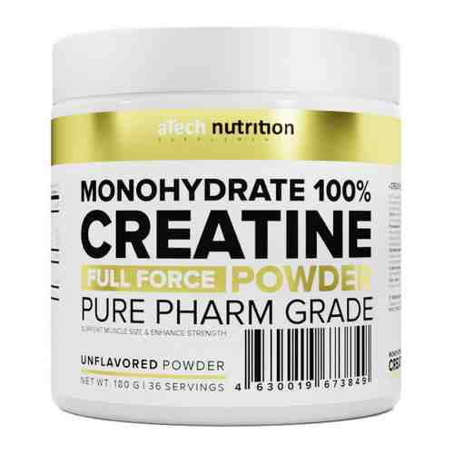 Креатин Моногидрат aTech Creatine Monohydrate 100% без вкуса 180 г арт. 3520786