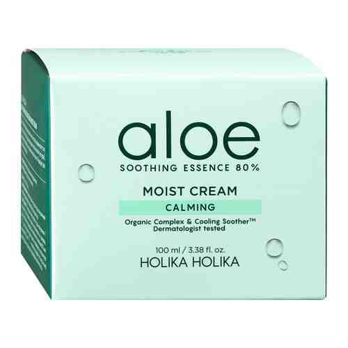 Крем для лица Holika Holika Aloe Soothing Essence 80% Moisturizing Cream увлажняющий 100 мл арт. 3428422