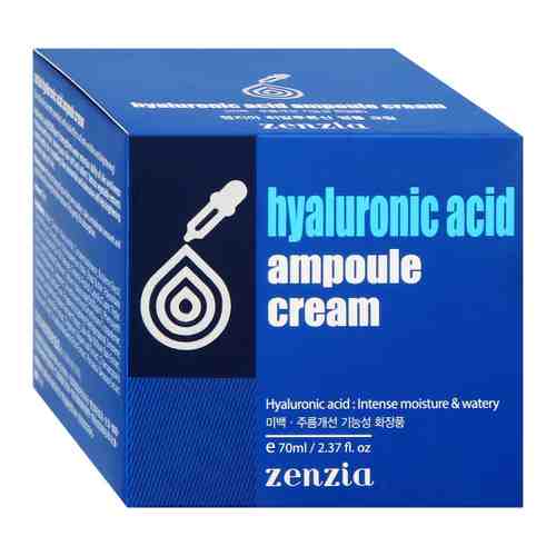 Крем для лица Zenzia с гиалуроновой кислотой Hyaluronic acid ampoule cream 70 мл арт. 3477233