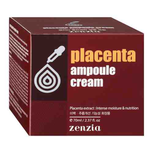 Крем для лица Zenzia с плацентой Placenta ampoule cream 70 мл арт. 3477223
