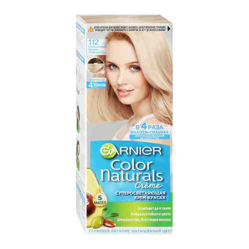 Крем-краска для волос Garnier Color Naturals оттенок 112 Суперосветляющий Жемчужно-платиновый блонд арт. 3521993