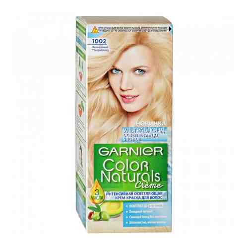 Крем-краска для волос Garnier Color Naturals Сияющий блонд без желтизны оттенок 1002 Жемчужный Ультраблонд арт. 3372871