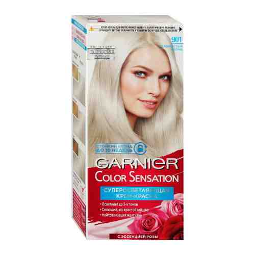Крем-краска для волос Garnier Color Sensation Стойкая оттенок 901 Серебристый Блонд 110 мл арт. 3458258