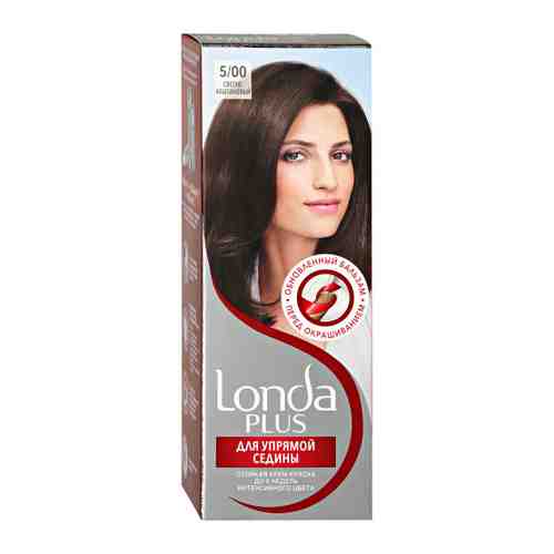 Крем-краска для волос Londa Londa Plus стойкая оттенок 5.00 светло-каштановый 110 мл арт. 3430047