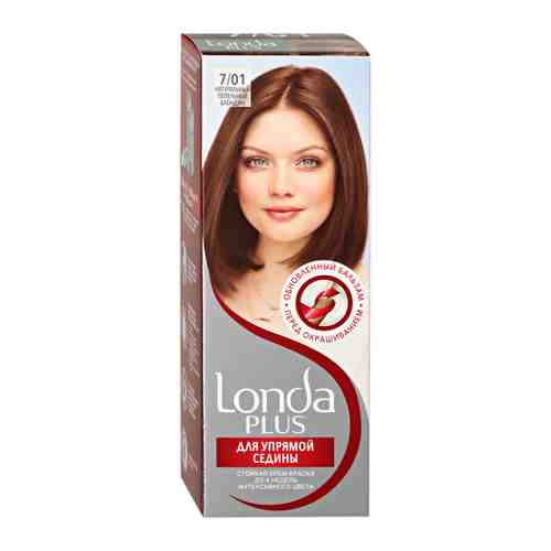 Крем-краска для волос Londa Londa Plus стойкая оттенок 7.01 натуральный пепельный блонд 110 мл арт. 3430043