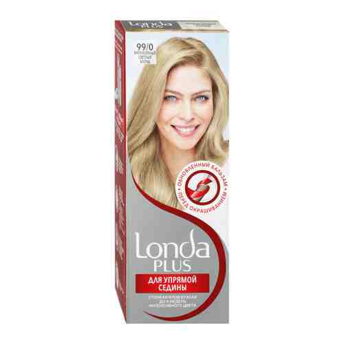 Крем-краска для волос Londa Plus для упрямой седины стойкая оттенок 99/0 Интенсивный светлый блонд арт. 3521418