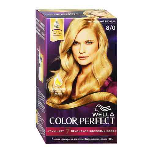 Крем-краска для волос Wella WCP стойкая 8.0 натуральный блондин 140 мл арт. 3430062