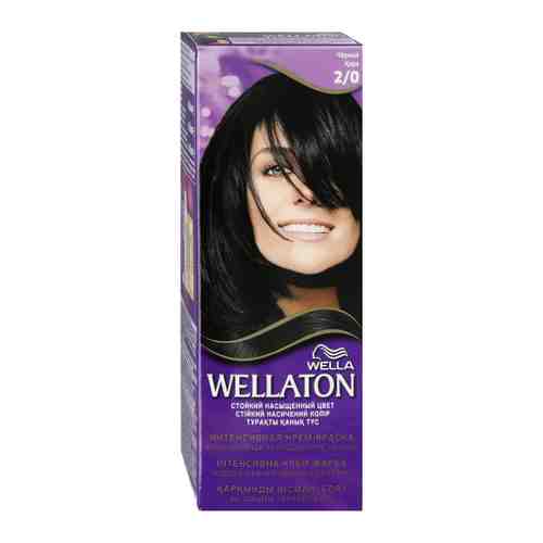 Крем-краска для волос Wella Wellaton стойкая оттенок 2/0 Черный арт. 3521421