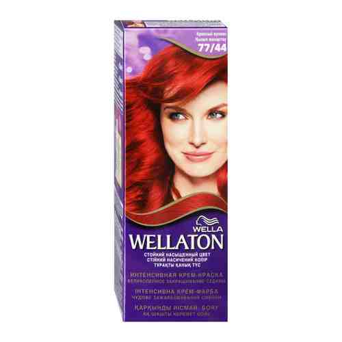 Крем-краска для волос Wella Wellaton стойкая оттенок 77/44 Красный вулкан арт. 3521426