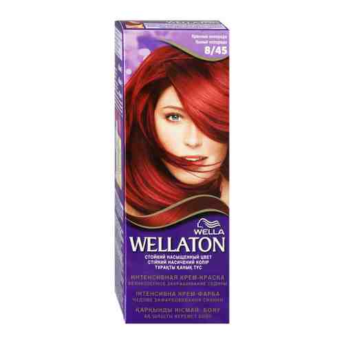 Крем-краска для волос Wella Wellaton стойкая оттенок 8/45 Красный колорадо арт. 3521440