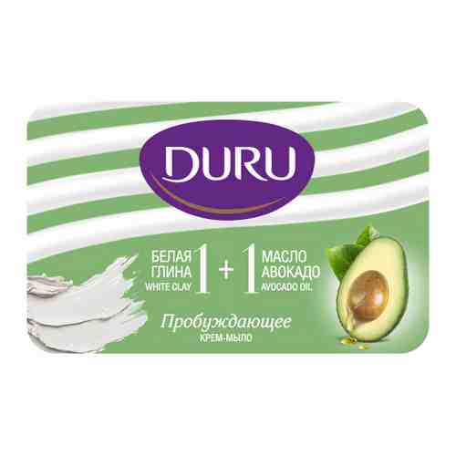 Крем-мыло Duru 1+1 Глина и масло авокадо 80 г арт. 3516177