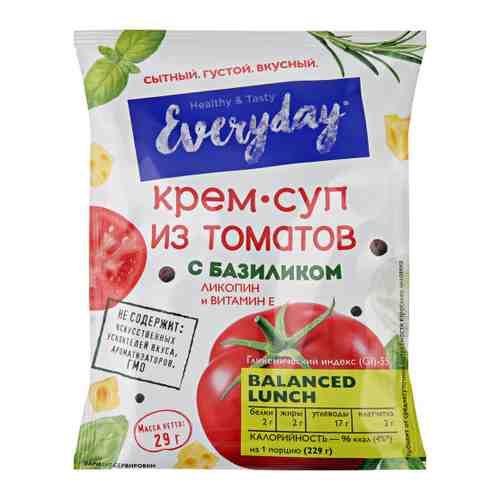 Крем-суп Everyday из томатов с базиликом 29 г арт. 3437146