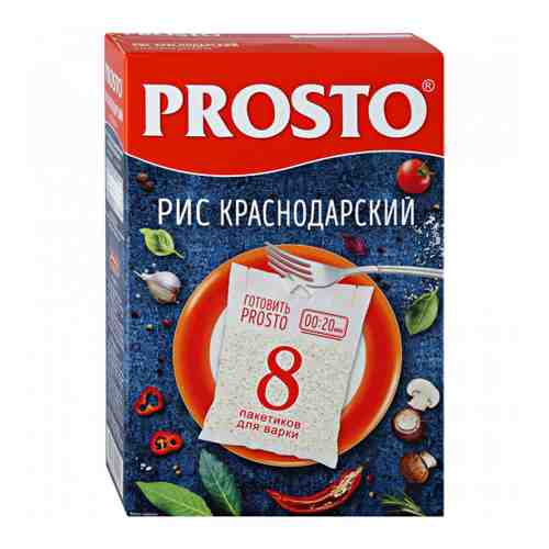 Крупа рис Prosto Краснодарский 8 пакетиков по 62.5 г арт. 3067522