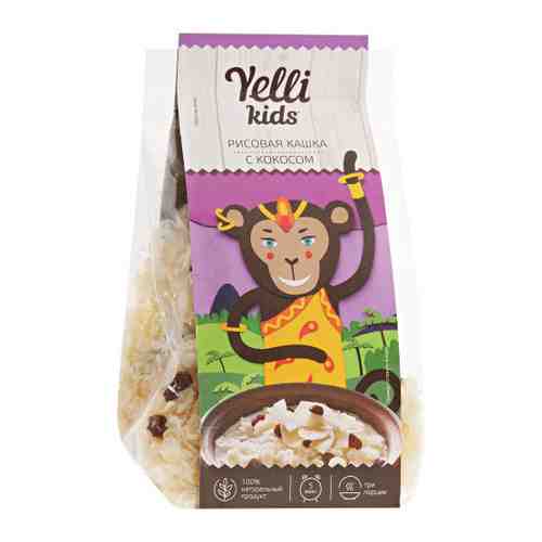Кашка рисовая Yelli kids с кокосом быстрого приготовления 100 г арт. 3360068